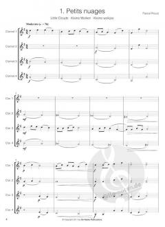 14 Intermediate Clarinet Quartets von Pascal Proust 