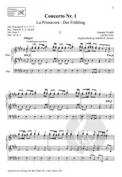 Die 4 Jahreszeiten von Antonio Vivaldi für Orgel solo im Alle Noten Shop kaufen