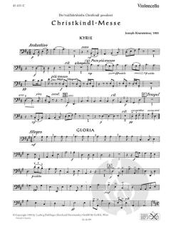 Christkindl-Messe für gemischten Chor, Orchester und Orgel von Joseph Kronsteiner 
