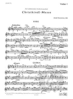 Christkindl-Messe für gemischten Chor, Orchester und Orgel von Joseph Kronsteiner 