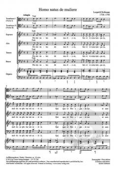 Homo natus de muliere (Leopold Hofmann) 