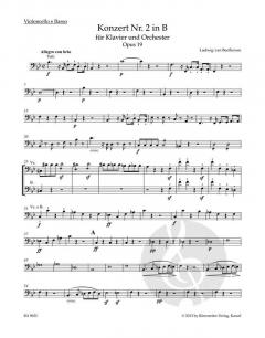 Konzert Nr. 2 B-Dur op. 19 von Ludwig van Beethoven für Klavier und Orchester im Alle Noten Shop kaufen (Partitur)