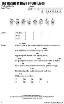 Guitar Chord Songbook von Pink Floyd 