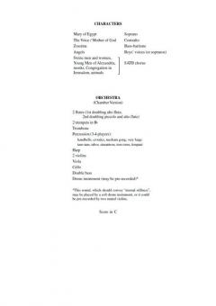 Mary of Egypt von John Tavener 