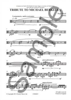 Tribute To Michael Berkeley von Hugh Wood 