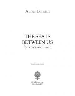 The Sea Is Between Us von Avner Dorman 