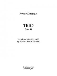 Trio von Avner Dorman 