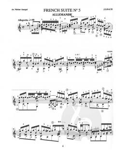J. S. Bach French Suite No. 5 in C Major BWV 816 von J.S. Bach 