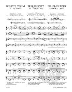 Triller-Vorstudien und Entwicklung des Finger-Anschlags op. 7 von Otakar Ševcík 