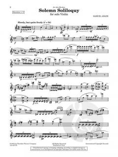 Solemn Soliloquy von Samuel Adler 