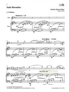 Suite Florentine (1919) von Charles-Marie Widor für Flöte und Klavier im Alle Noten Shop kaufen