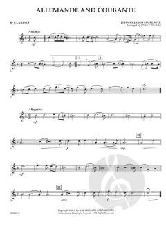 Allemande And Courante von Johann Jacob Froberger 