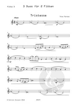 3 Duette von Tina Ternes für 2 Flöten im Alle Noten Shop kaufen