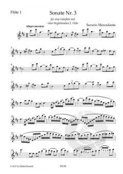 Sonate Nr. 3 von Saverio Mercadante für 2 Flöten im Alle Noten Shop kaufen