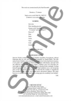 Sparrow Night von Simon Holt 