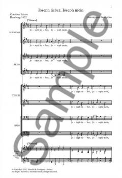 Joseph Lieber, Joseph Mein von Hieronymus Praetorius 