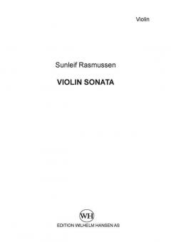 Violin Sonata von Sunleif Rasmussen im Alle Noten Shop kaufen
