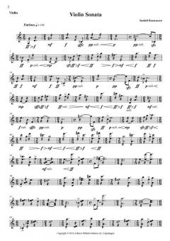 Violin Sonata von Sunleif Rasmussen im Alle Noten Shop kaufen