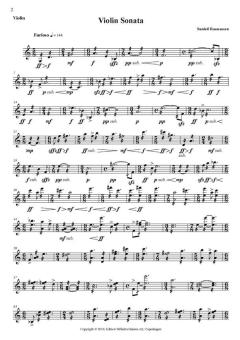 Violin Sonata von Sunleif Rasmussen im Alle Noten Shop kaufen