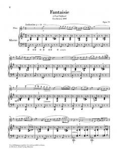 Fantaisie op. 79 und Morceau de lecture von Gabriel Fauré für Flöte und Klavier im Alle Noten Shop kaufen