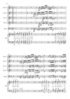 4 Hornquartette mit Männerchor 