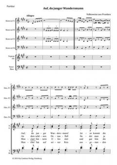 4 Lieder für gemischten Chor und Hornquartett 