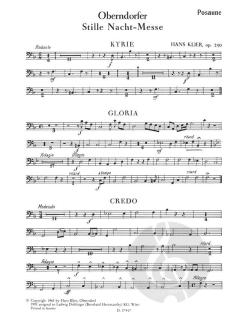Oberndorfer Stille-Nacht-Messe op. 250 von Hans Klier für Soli, Chor, Orgel, Orchester oder Chor und Orgel im Alle Noten Shop kaufen (Stimmensatz)