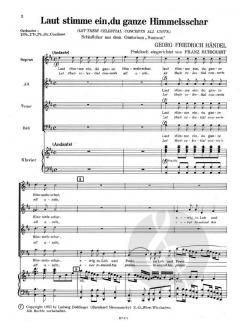 Laut stimme ein, du ganze Himmelsschar (Georg Friedrich Händel) 