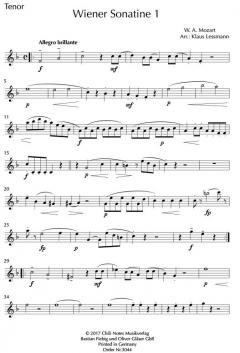 Wiener Sonatine 1 von Wolfgang Amadeus Mozart 