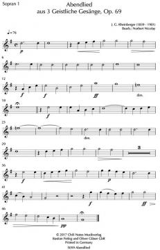 Abendlied von Joseph Gabriel Rheinberger 