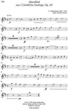 Abendlied von Joseph Gabriel Rheinberger 