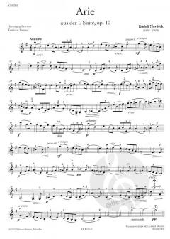 Arie aus der 1. Suite op. 10 von Rudolf Novacek für Violine und Klavier im Alle Noten Shop kaufen