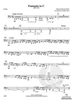 Fantasia in C BWV 570 von Johann Sebastian Bach (Download) 