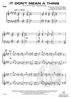 It Don't Mean A Thing (Duke Ellington) 