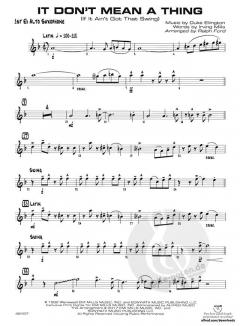 It Don't Mean A Thing (Duke Ellington) 