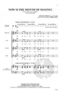 Now Is the Month of Maying! von Thomas Morley (Download) 