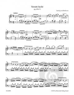 2 Sonaten in g, G op. 49 - 'Sonates faciles' von Ludwig van Beethoven (Download) 