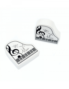 Eraser Piano Shape 'All I need is Music' 