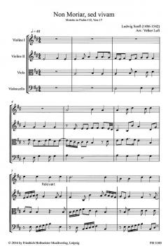 Non moriar, sed vivam von Ludwig Senfl 