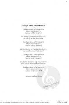 Good Bye, Adieu, auf Wiederseh'n! (Johannes Matthias Michel) 