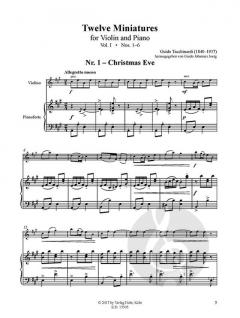 12 Miniaturen 1 von Guido Tacchinardi für Violine und Klavier im Alle Noten Shop kaufen
