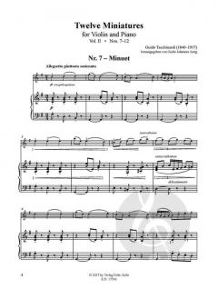 12 Miniaturen 2 von Guido Tacchinardi für Violine und Klavier im Alle Noten Shop kaufen