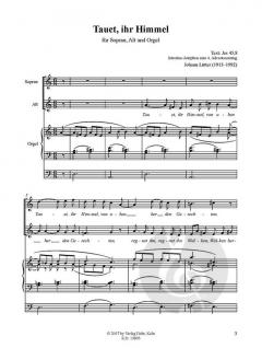 Tauet, ihr Himmel von Johann Lütter 