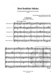 3 festliche Stücke von Felix Mendelssohn Bartholdy 