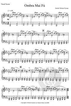 Ombra Mai Fu von Michael Nyman 