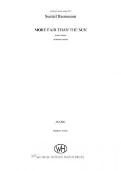 More Fair Than the Sun - arhus Fanfare - Orch. Version von Sunleif Rasmussen 