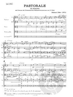 Pastorale für Streicher op. 63/1 von Helmut Eder 
