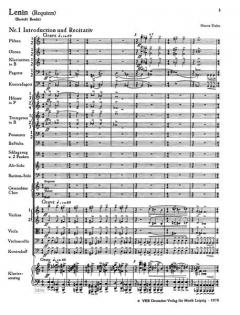 Lenin (Requiem) von Hanns Eisler 