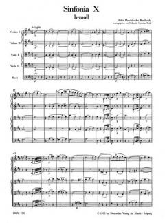 Sinfonia 10 h-moll von Felix Mendelssohn Bartholdy 