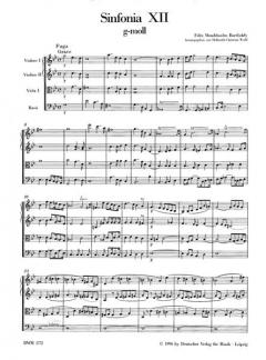 Sinfonia 12 g-moll von Felix Mendelssohn Bartholdy 